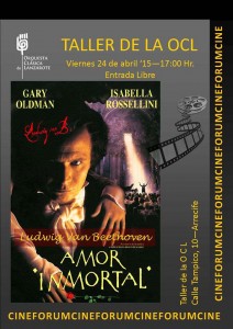 cartel cine forum amor imortal abril 2015